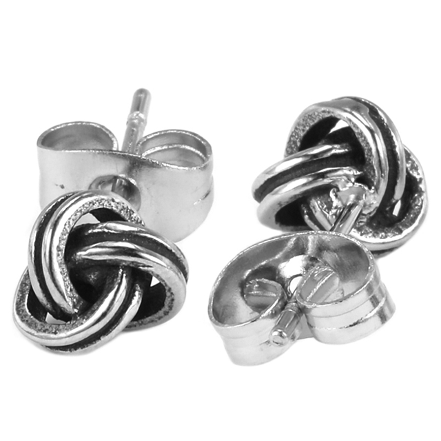 Stainless Steel Flowers Beautiful Stud Earrings
