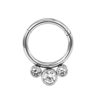 Stainless Steel Pendant Hasite Open Nose Ring