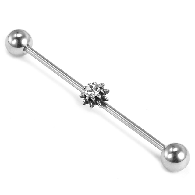 Stainless steel popular hexagon snow pattern Industrial Barbell custom wholesale
