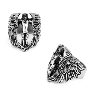 Stainless Steel Feature Design Men's Ring Wholesale