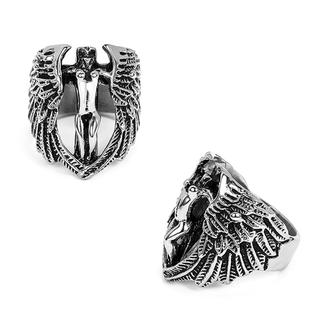 Stainless Steel Feature Design Men's Ring Wholesale
