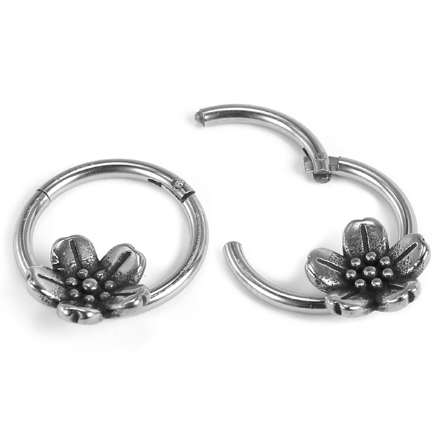 Stainless Steel Small Flower Delicate Pattern Durable Buckle