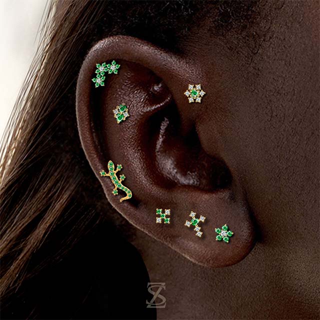 Helix Piercing Jewelry Professional Ear Piercing Factory Design