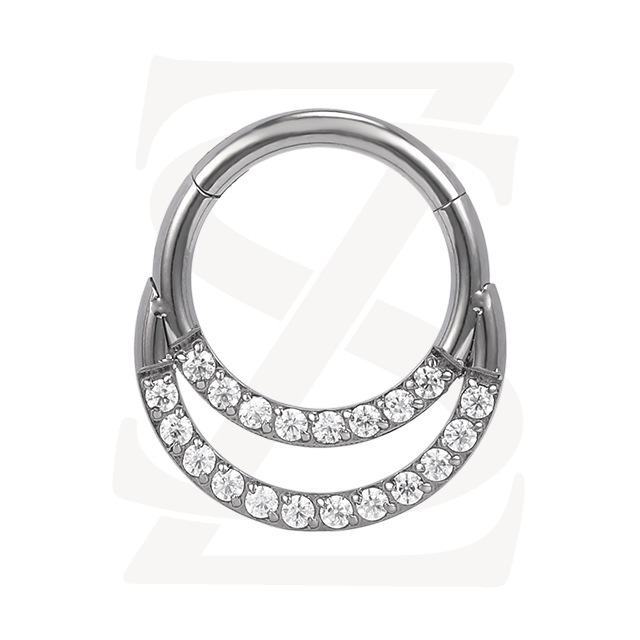 Titanium Diamond Chain Link Nose Ring Pierced Nose Ring Wholesale